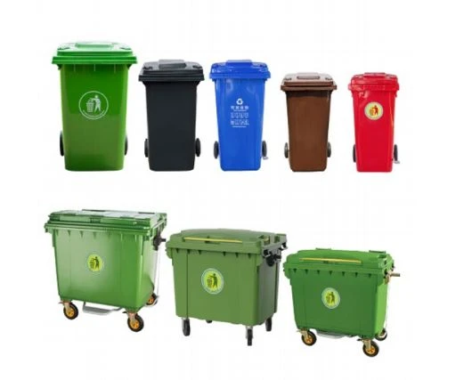 types of waste bins with different colors and volume types of waste bins with different colors and volume