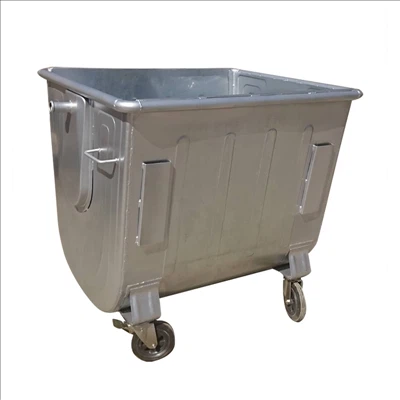 660L avfallsbeholder i rustfritt stål